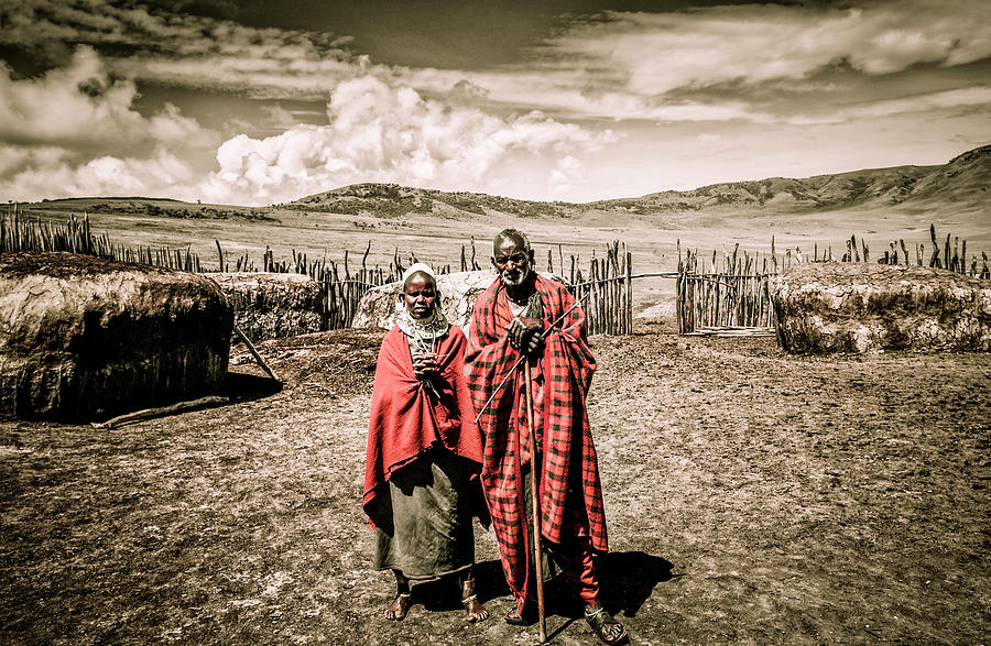 Daughter Father Maasai Tanzania 4198 Photograph by Amyn Nasser