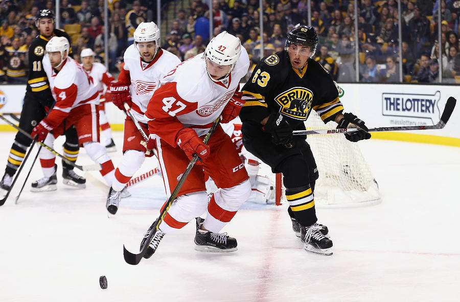 Detroit Red Wings v Boston Bruins #42 Photograph by Maddie Meyer