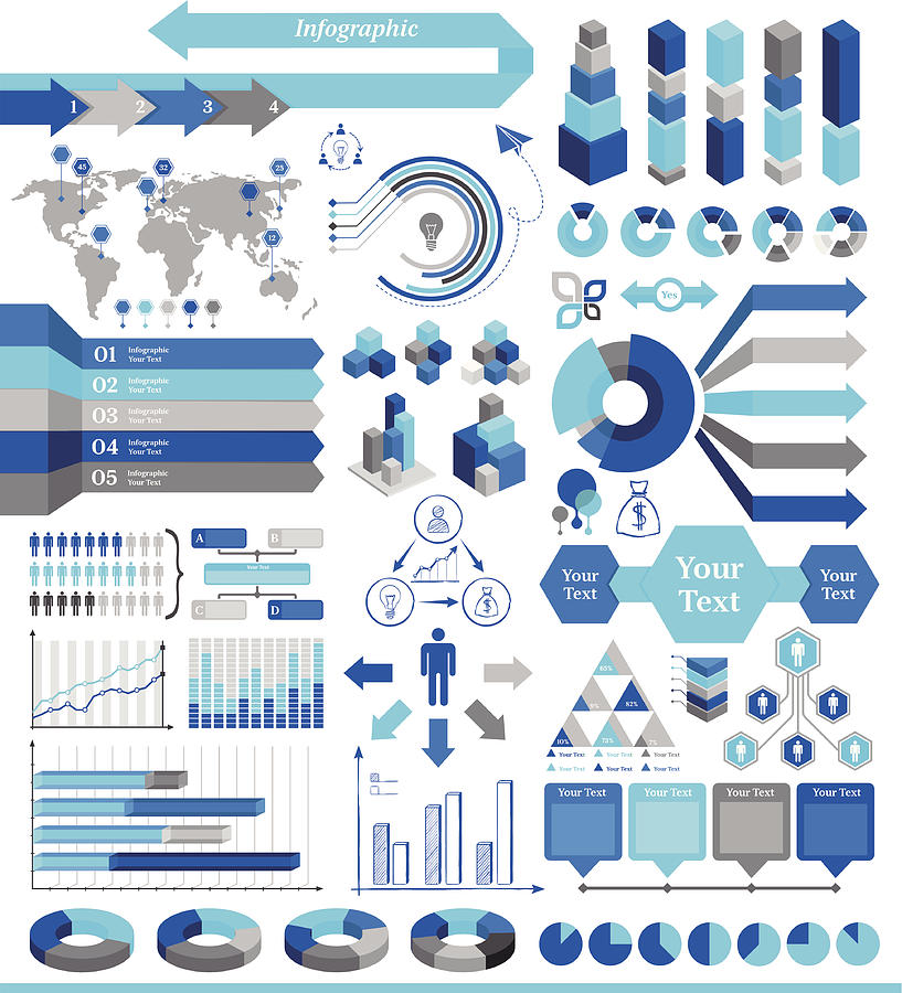 Infographic Elements #42 Drawing by Artvea
