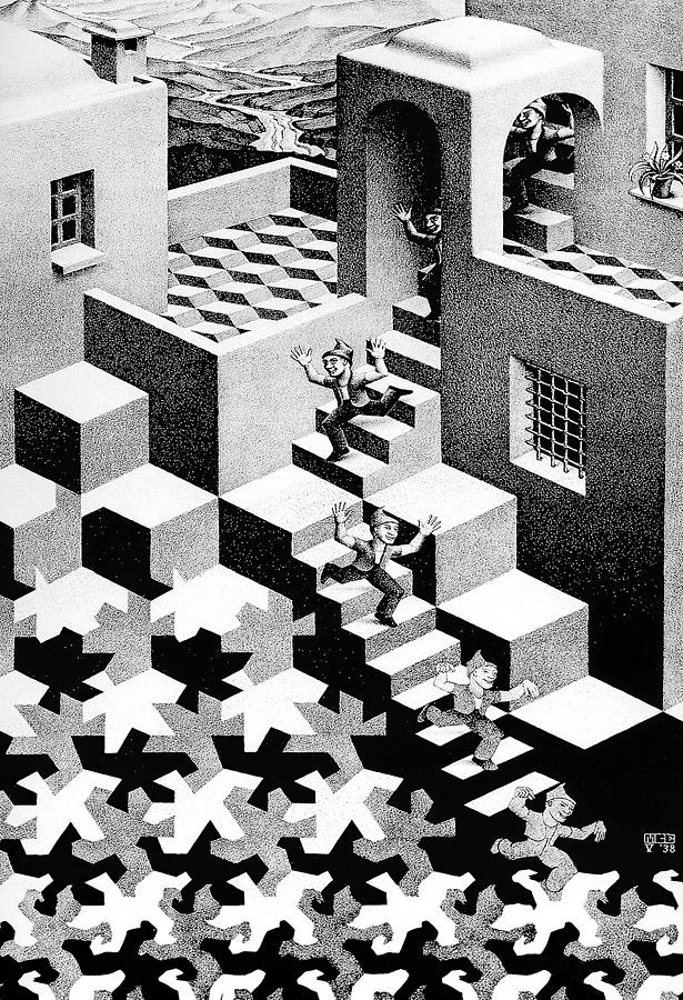 M.C. Escher Painting by Rachid Fikri - Fine Art America