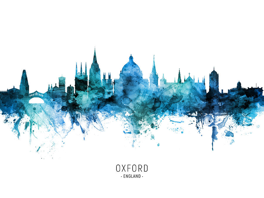 Oxford England Skyline #42 Digital Art by Michael Tompsett