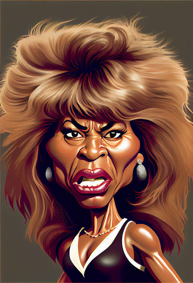 Tina Turner Caricature Mixed Media By Stephen Smith Galleries Fine Art America 