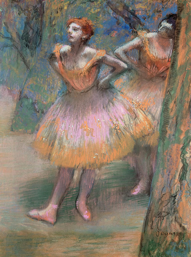 Edgar Degas Painting - Two Dancers #27 by Edgar Degas