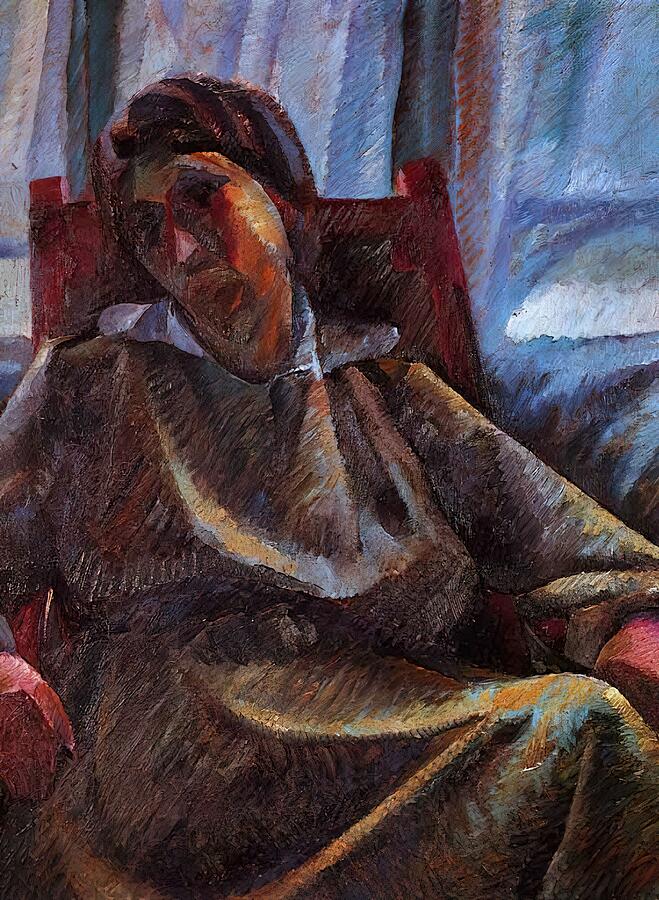 Woman Painting - Umberto Boccioni #42 by Umberto Boccioni
