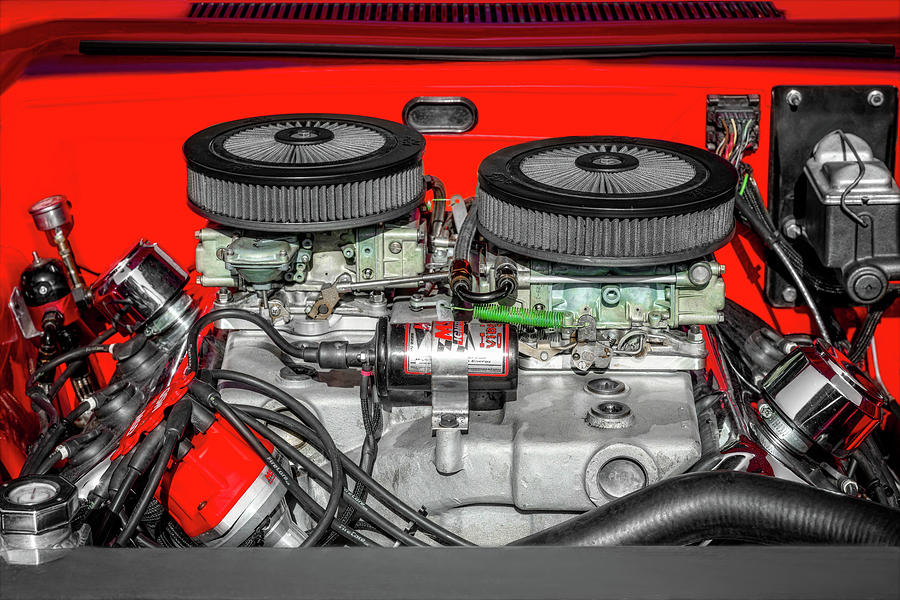426 Hemi Engine Detail  -  64savoyhemi240171 Photograph by Frank J Benz