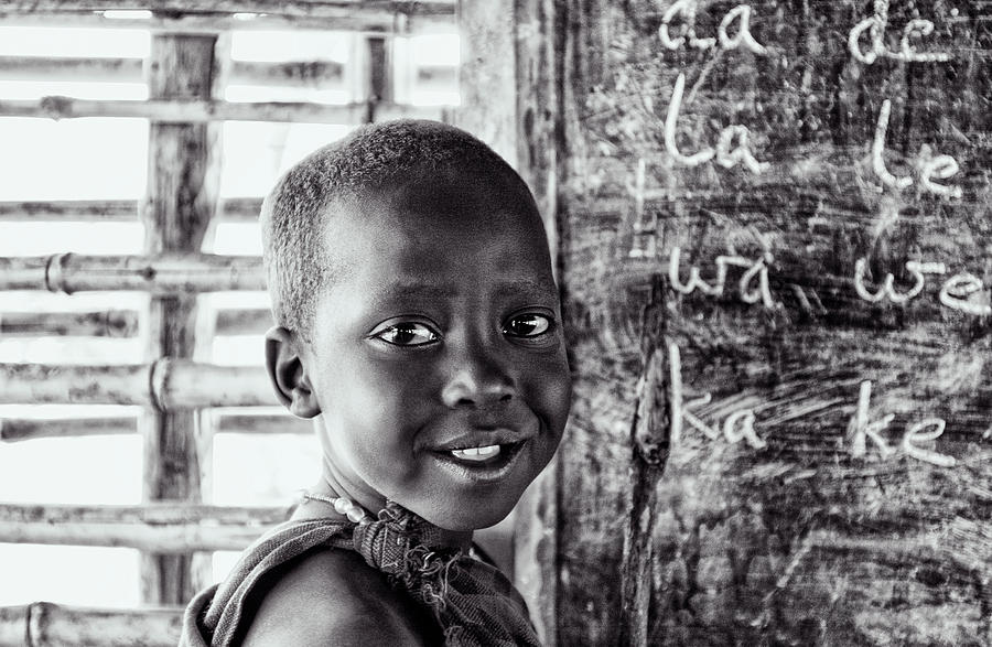 Maasai Child Village School Ngorongoro 4269 Photograph by Amyn Nasser