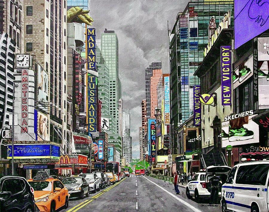 42nd Street Painting by Daniel Carvalho