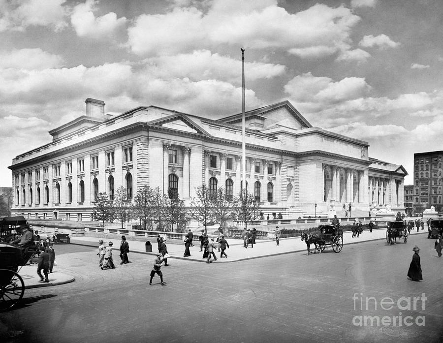 42nd Street Library, c1910 Photograph by Granger