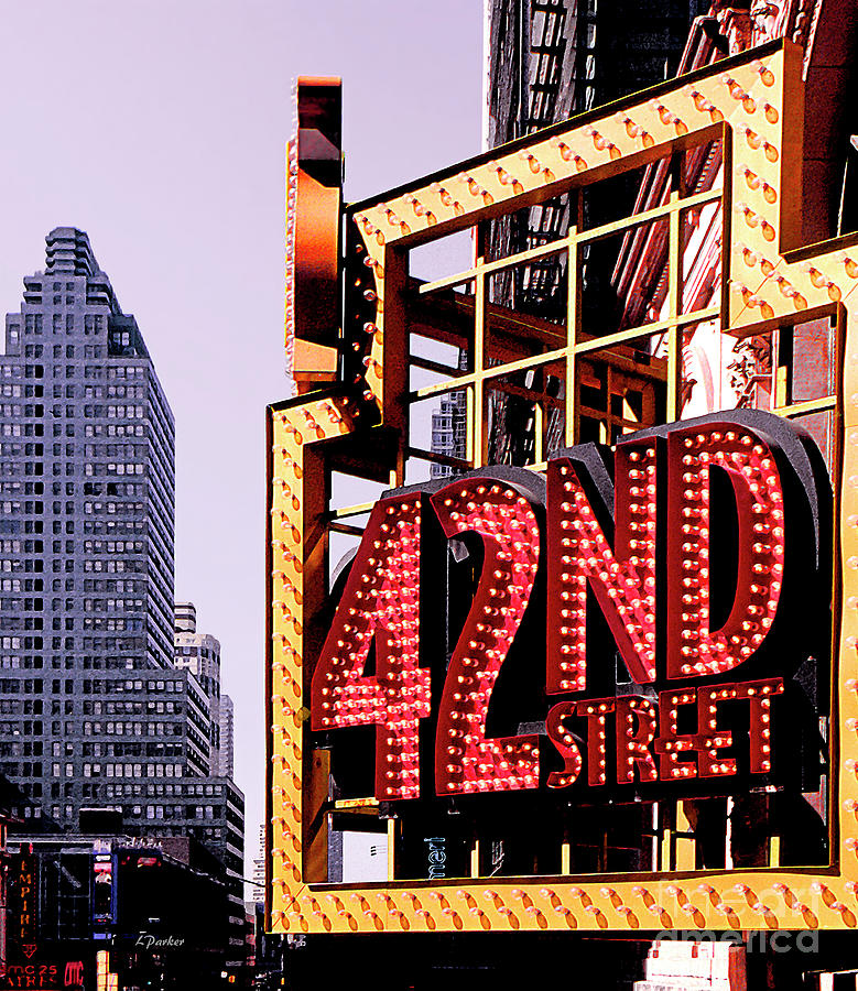 42nd Street New York City Photograph by Linda Parker