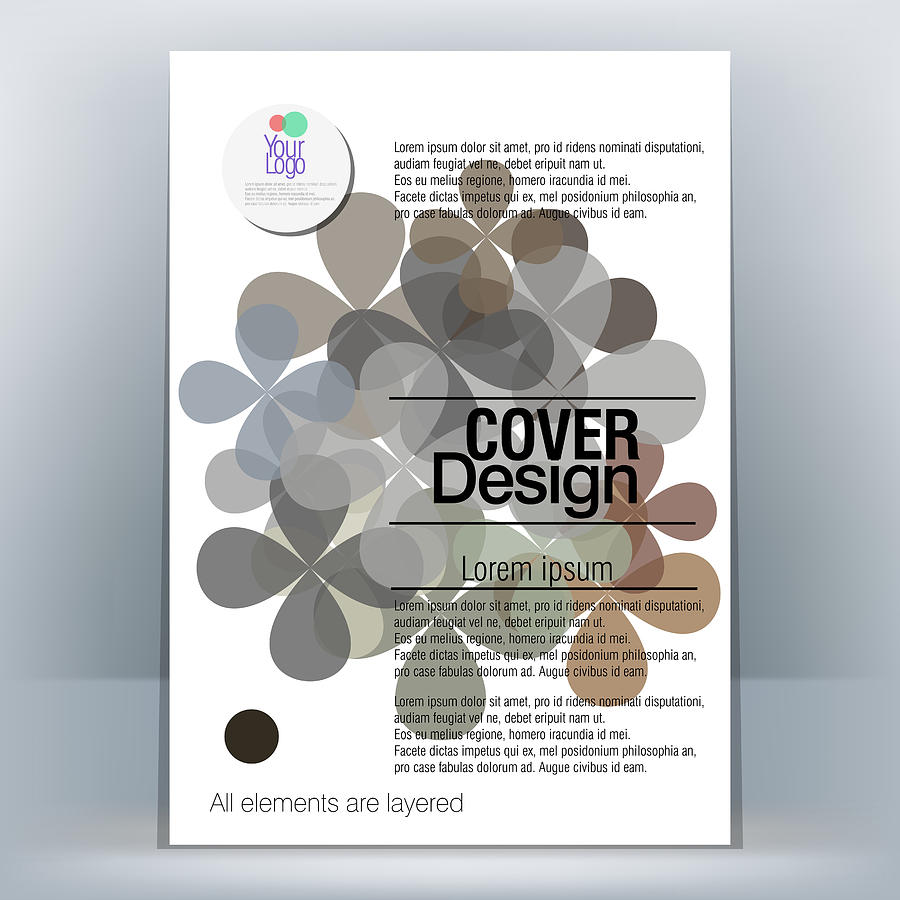 Brochure Design Template #43 Drawing by LEOcrafts