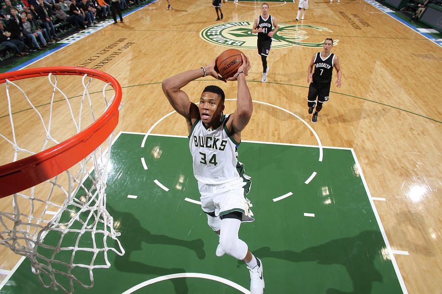 Giannis Antetokounmpo #43 Photograph by Gary Dineen
