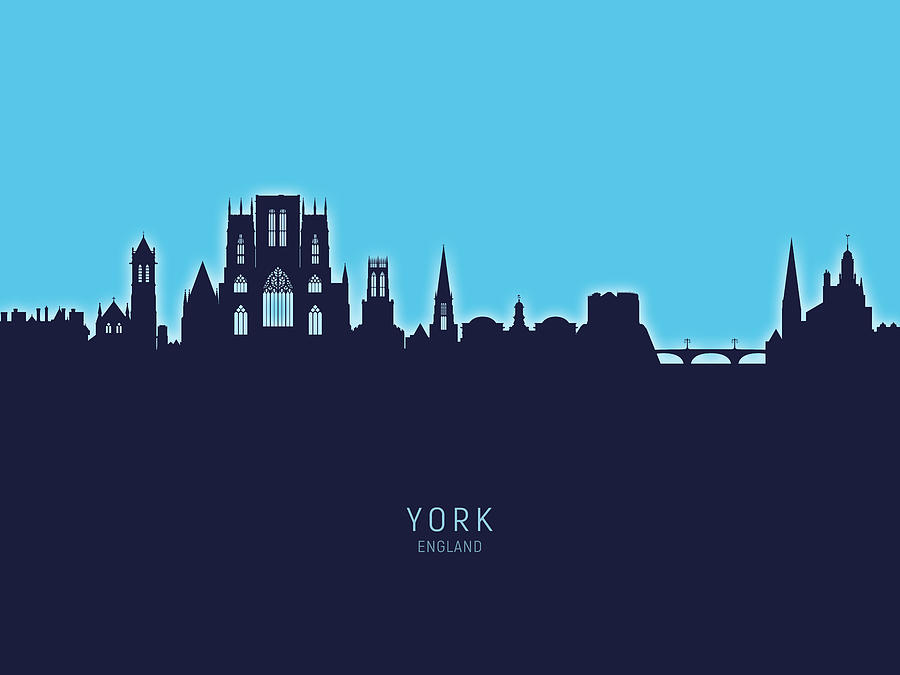 York England Skyline Digital Art by Michael Tompsett - Fine Art America