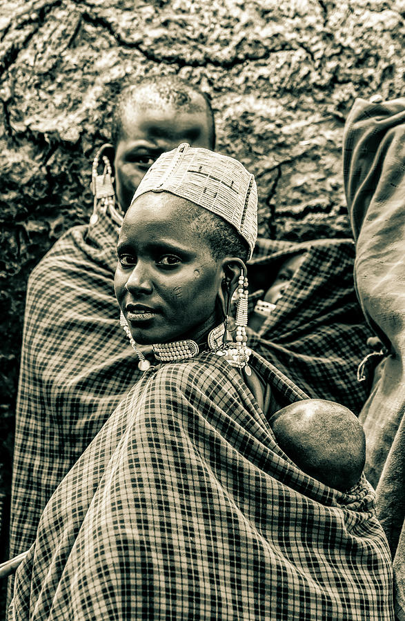 Maasai Woman and Child Ngorongoro 4354 Photograph by Amyn Nasser