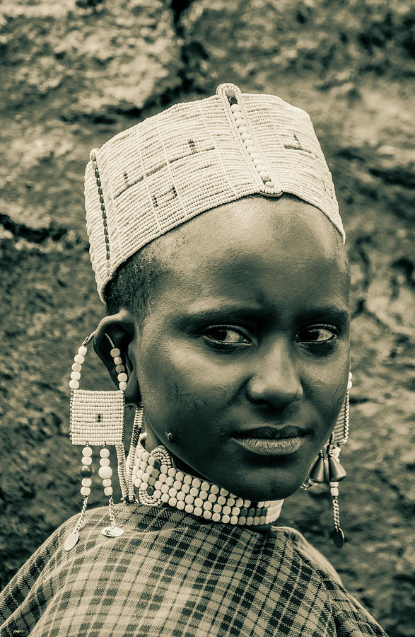 Maasai Woman Ngorongoro Tanzania 4358 Photograph by Amyn Nasser