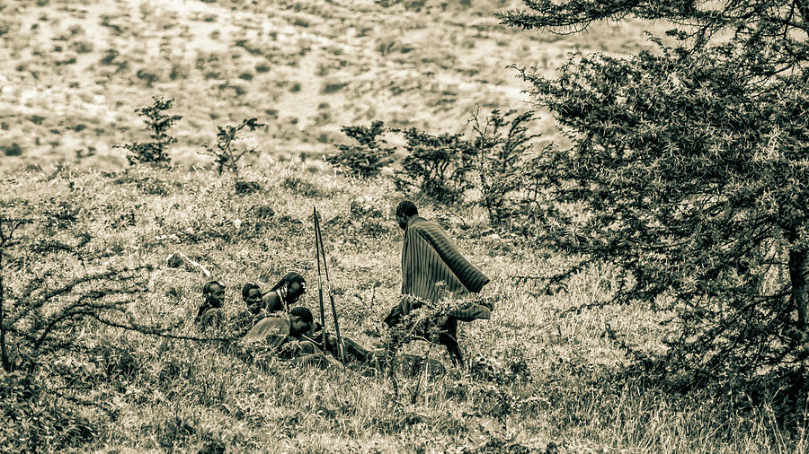 Maasai Warriors Ngorongoro Tanzania 4360 Photograph by Amyn Nasser