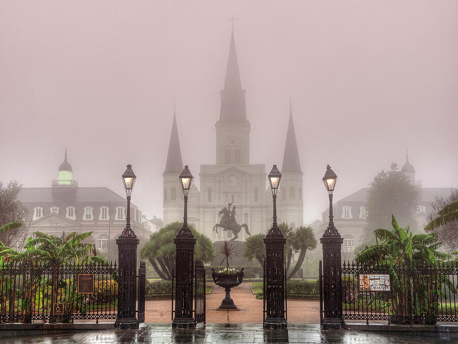 French Quarter Architecture Photograph -  St. Louis Cathedral, New Orleans, LA by Alex Demyan