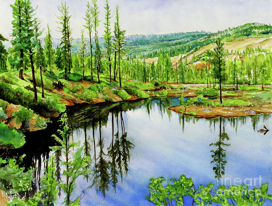 #439  Reflection #439 Painting by William Lum
