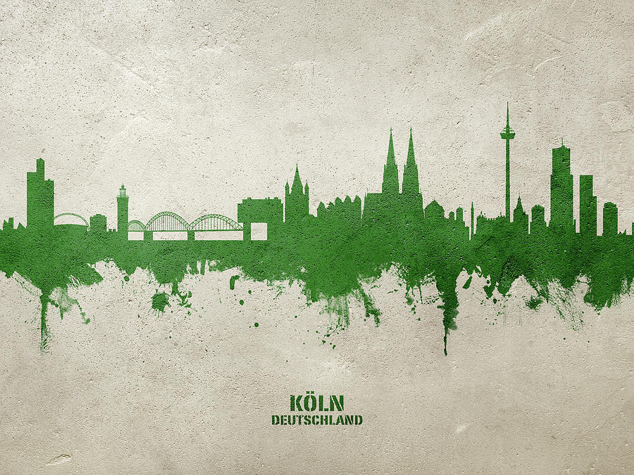 Cologne Germany Skyline #44 Digital Art by Michael Tompsett