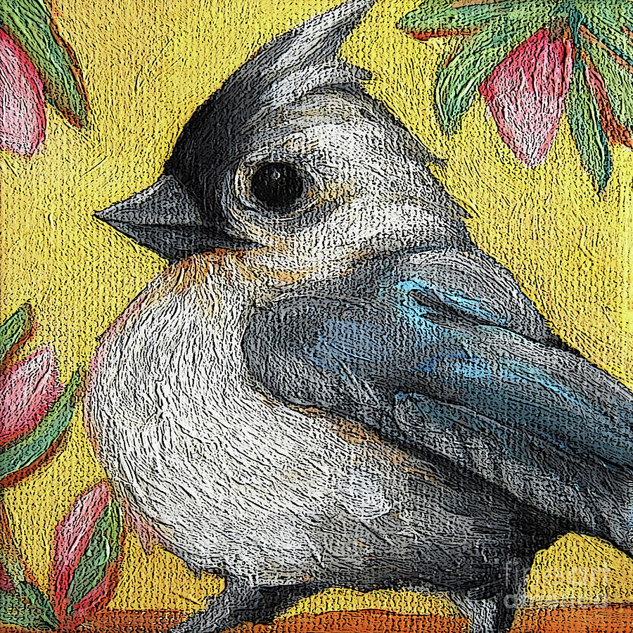 44 Titmouse Painting by Victoria Page