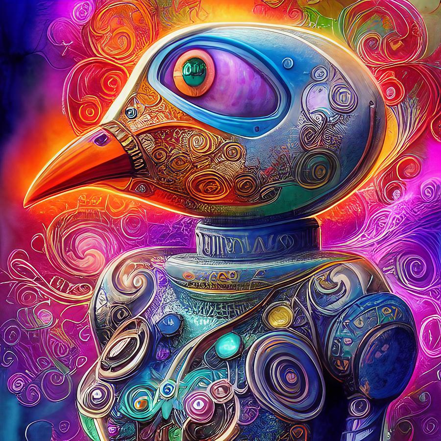 Whimsical Robot Animal Digital Art by genXarts - Fine Art America