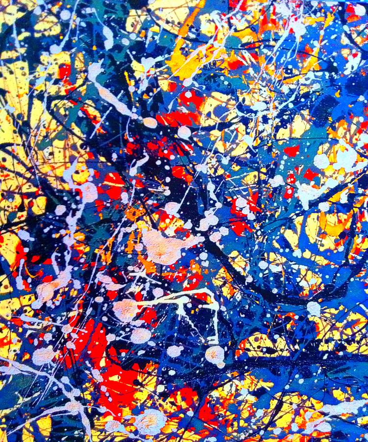 Jackson Pollock Vibrant Painting by Mohamed Batni - Fine Art America