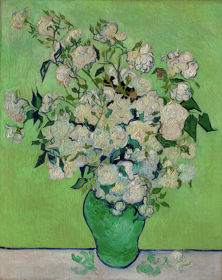 Roses 45 Painting By Vincent Van Gogh Pixels Merch   45 Roses Vincent Van Gogh 