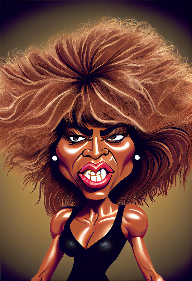 Tina Turner Caricature Mixed Media By Stephen Smith Galleries Fine Art America 