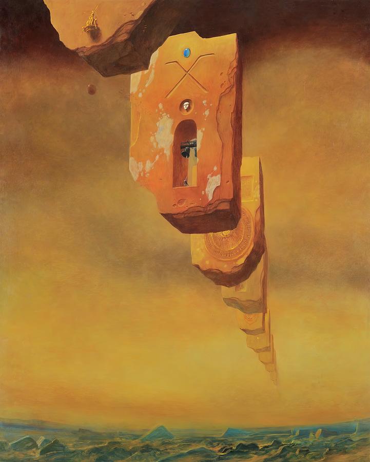 Zdzislaw Beksinski Painting 1929 2005 Painting by Ouyahya Rays - Fine ...