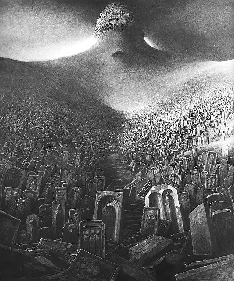 Zdzislaw Beksinski Painting by Vintage Illustrations - Fine Art America