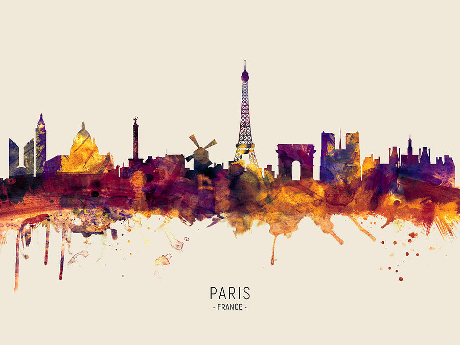 Paris France Skyline #46 Photograph by Michael Tompsett