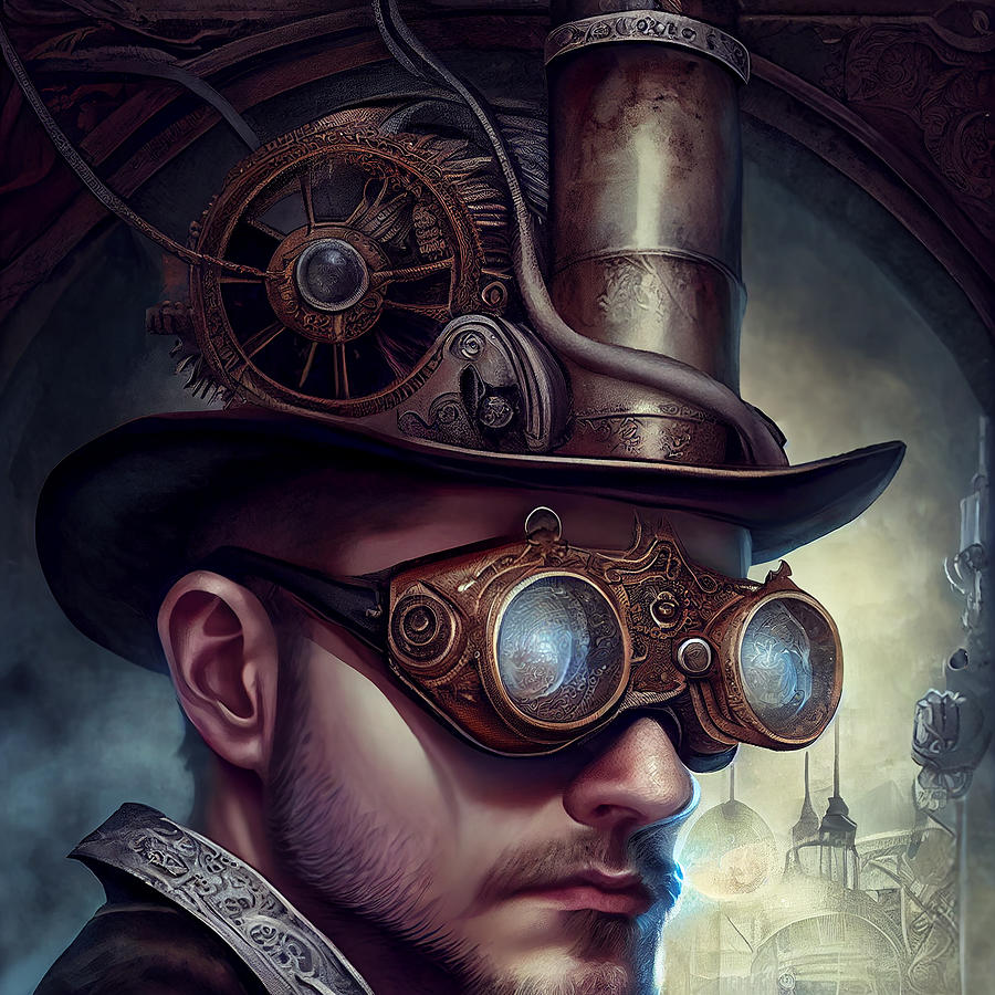 Steampunk In Old London Town Mixed Media by Stephen Smith Galleries ...