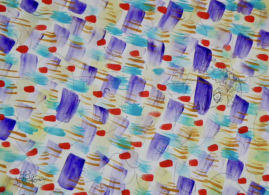 Pattern #465 Painting by Troy Thomas