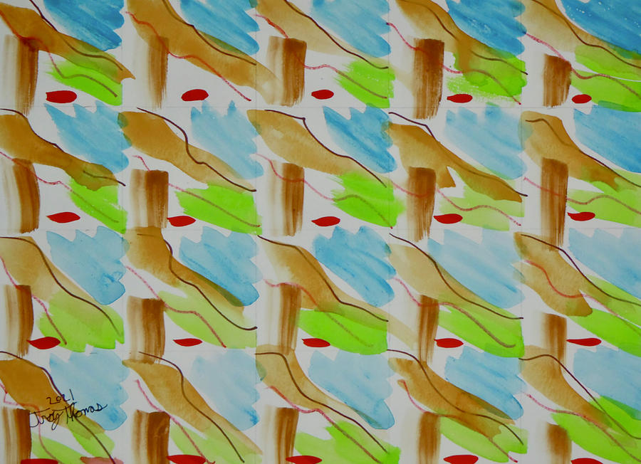 Pattern #466 Painting by Troy Thomas