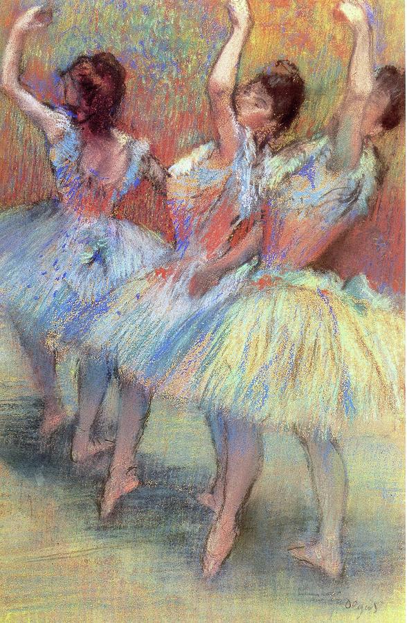 47 Edgar Degas Three Dancers 1888 Pastel On Paper Pastel by Edgar Degas ...