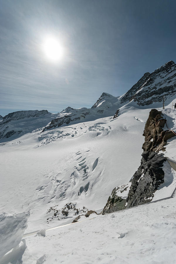 Incredible Alpine Scenery From The Top Of The Jungfraujoch In ...