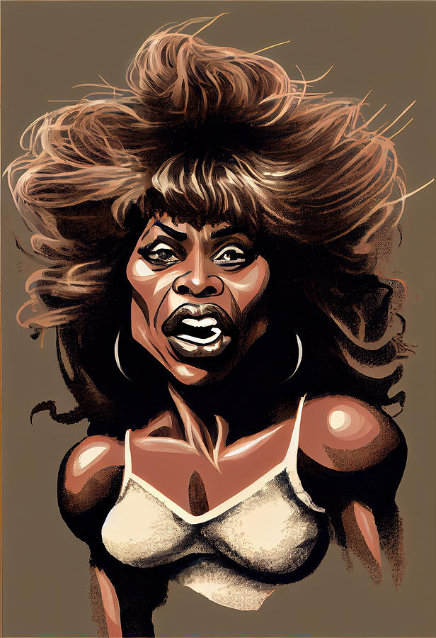 Tina Turner Caricature Mixed Media By Stephen Smith Galleries Fine Art America 