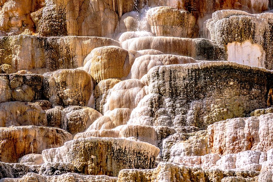 Travertine Terraces, Mammoth Hot Springs, Yellowstone #47 Photograph by Alex Grichenko