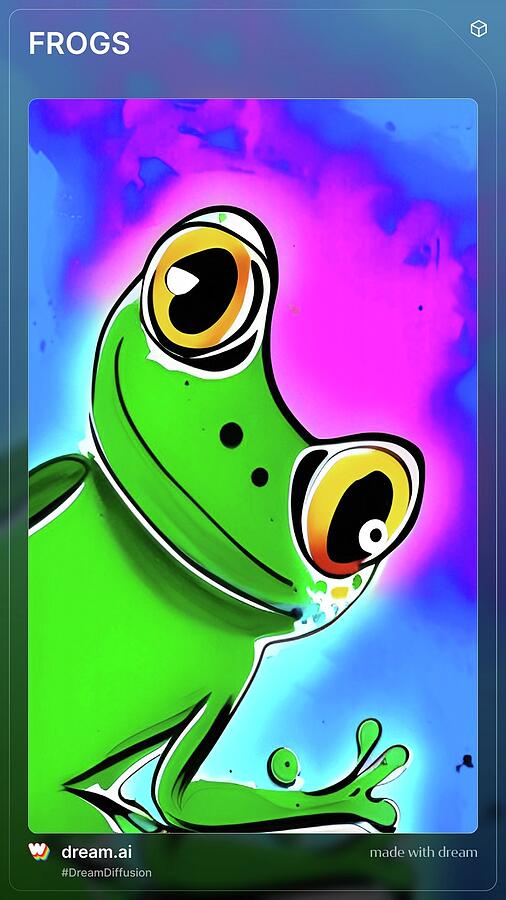 Hello Dere Frog Digital Art by Denise F Fulmer