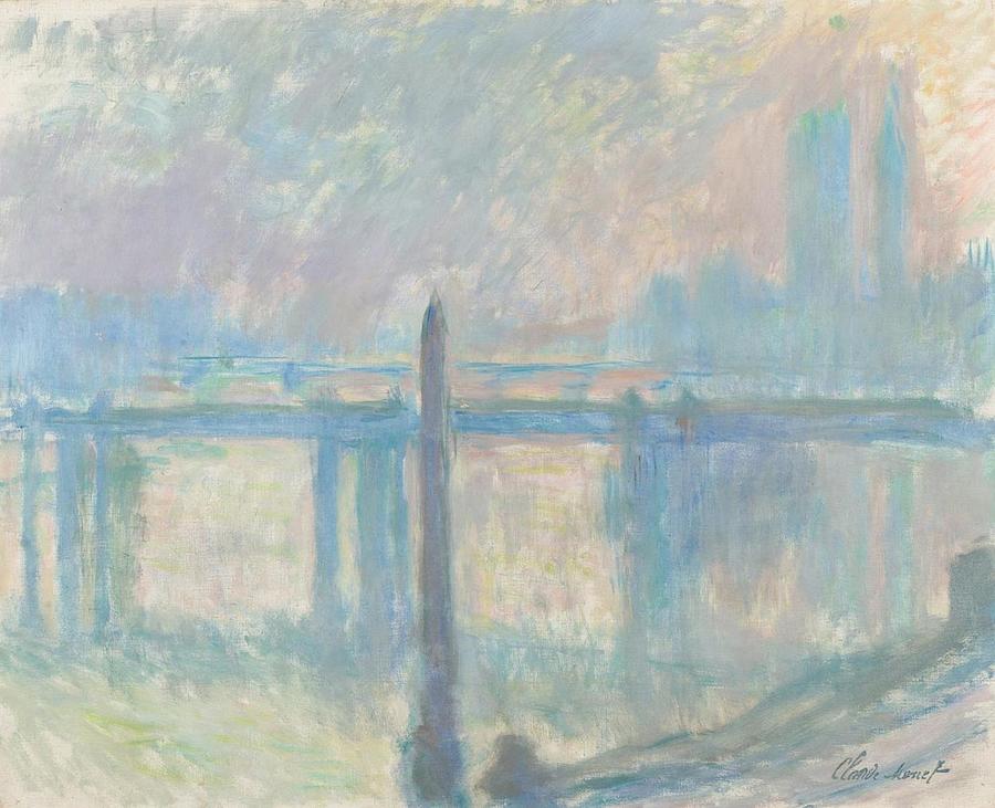 Claude Monet Painting - Charing Cross Bridge #19 by Claude Monet