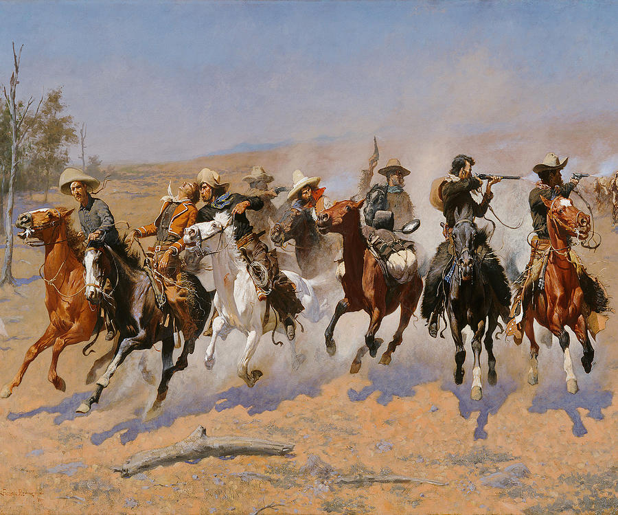 Frederic Remington Painting by Ahmed Karimi - Fine Art America