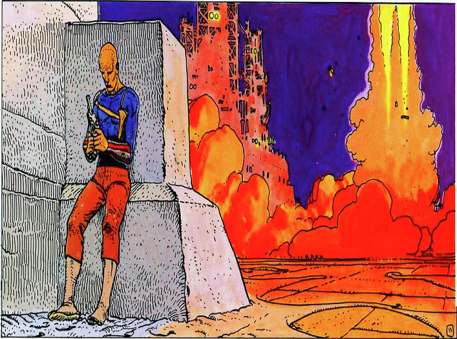 Jean Giraud Moebius Painting by Ahmed Karimi - Pixels