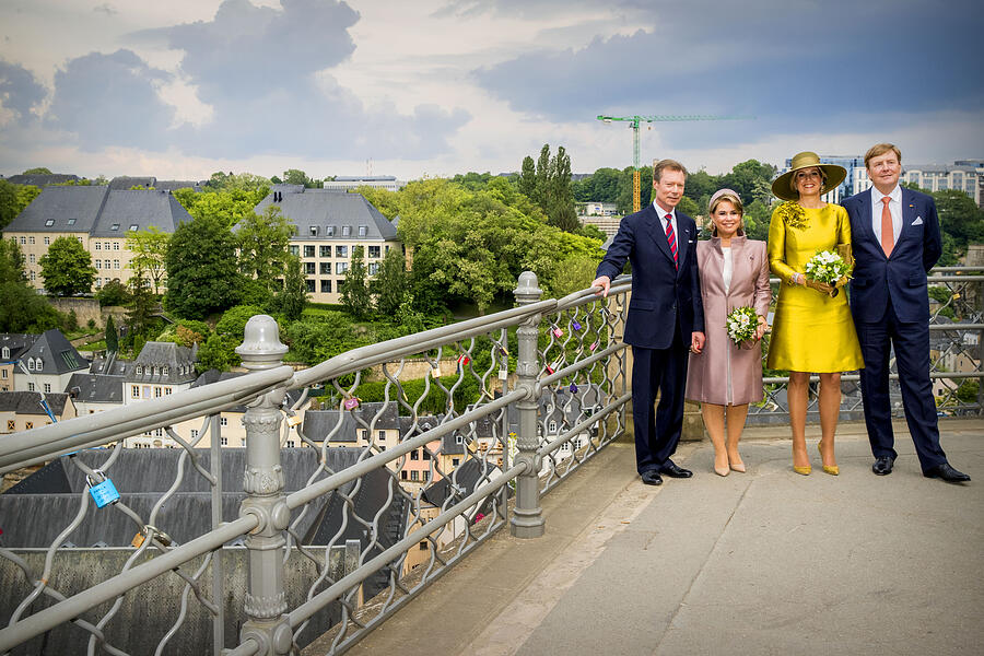 King And Queen Of The Netherlands Visit Luxembourg : Day One #48 Photograph by Patrick van Katwijk