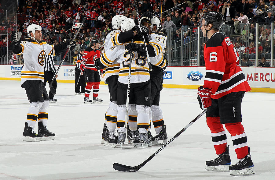 Boston Bruins v New Jersey Devils #49 Photograph by Jim McIsaac