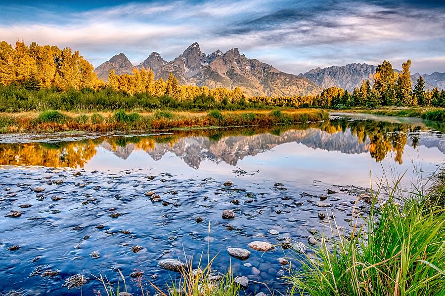 Grand Teton National Park In Wyoming Early Morning #49 Photograph by Alex Grichenko
