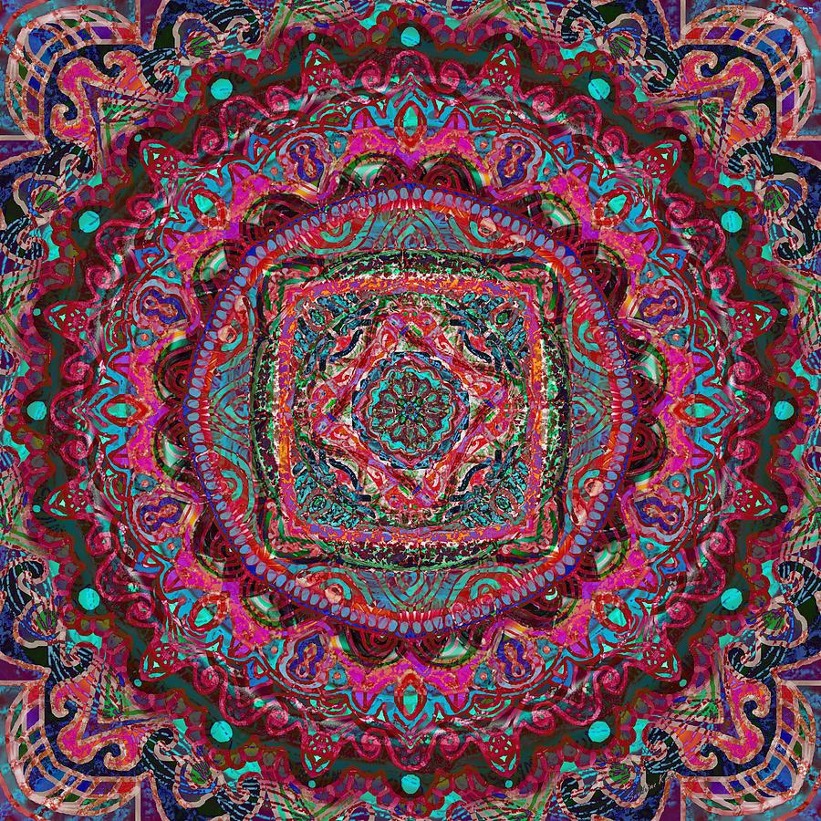 Mandala-fabric Design Digital Art by Sandrine Kespi - Fine Art America