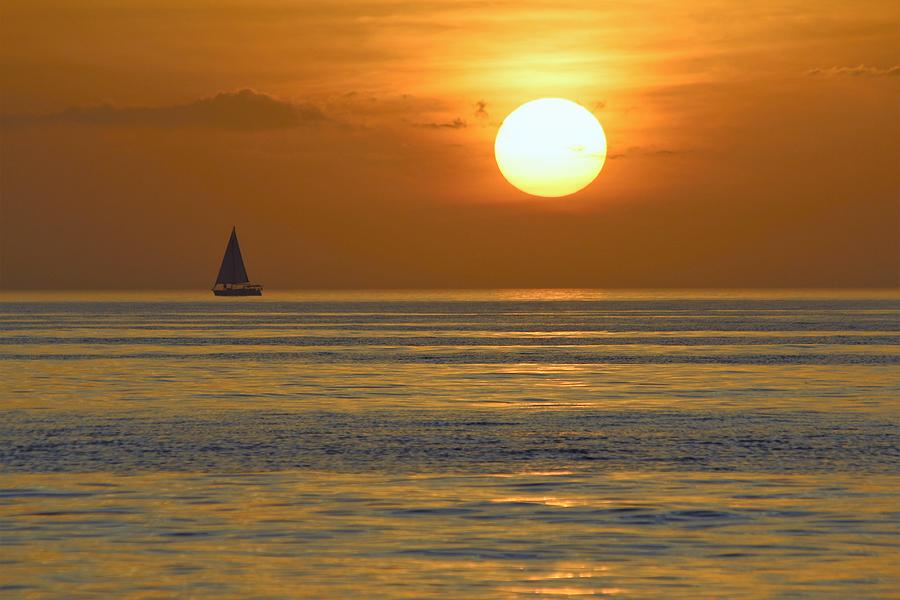 Naples Sunset #49 Photograph by Donn Ingemie