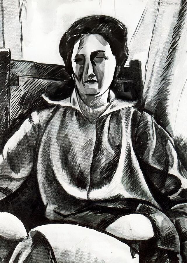 Woman Painting - Umberto Boccioni #49 by Umberto Boccioni