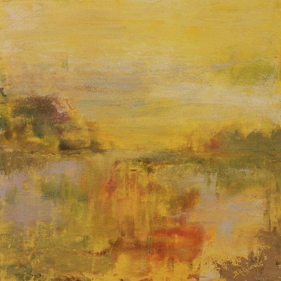#498 Morning in Yellow #498 Painting by Barbara Hammett Glover