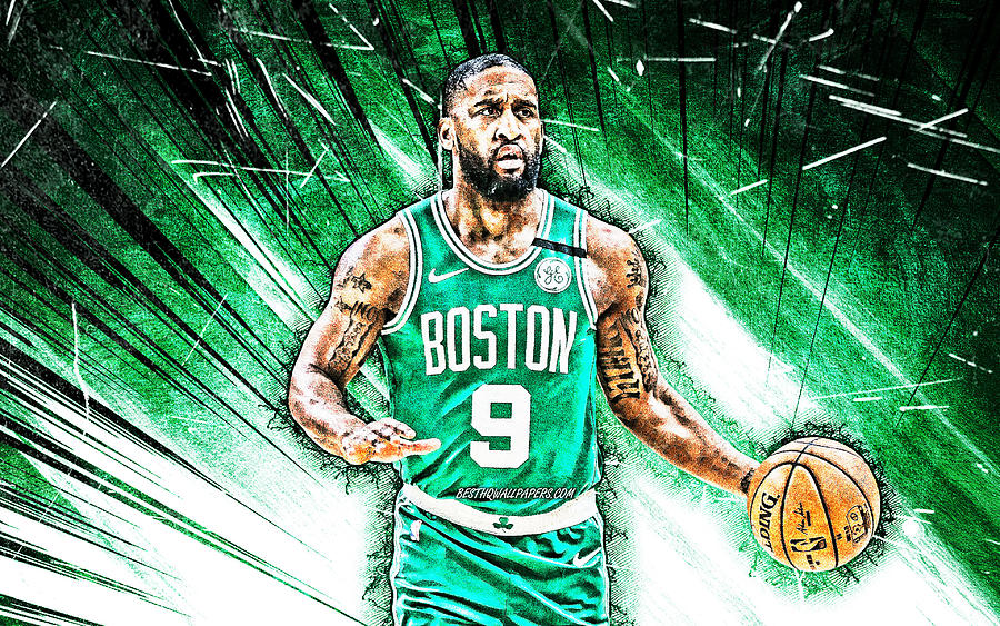 4k Brad Wanamaker grunge art Boston Celtics NBA basketball green ...