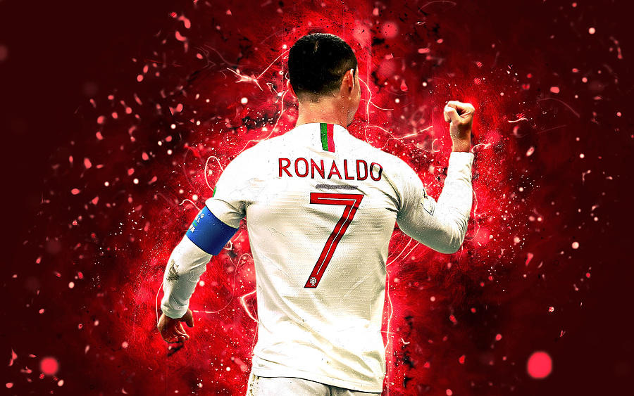 4k Cristiano Ronaldo White Uniform Portugal National Team Fan Art